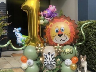 Jungle balloon boutique single number