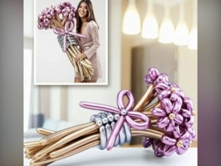 Medium 10 flowers balloon bouquet