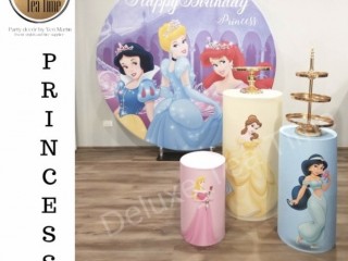 Princess professional backdrop high quality materials to hire