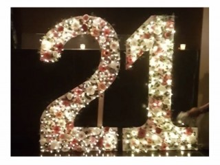 Floral Light Up Number