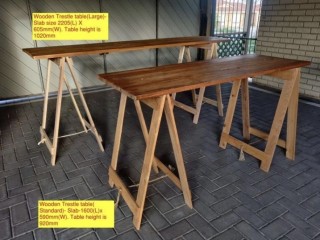 Wooden Trestle tables for Hire!!