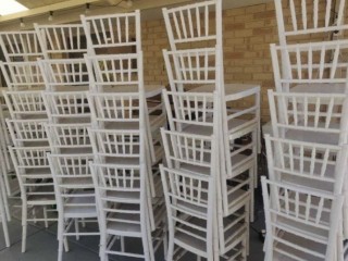 Gold & White Tiffany Chair Hire!!