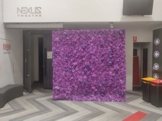 Purple Flower wall for Hire!!