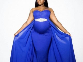 Maternity Photography Chiffon Maxi Gown Off Shoulder for HIRE