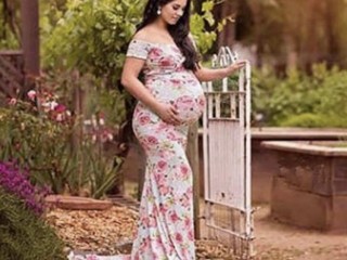 Pregnant Maternity Photography Maxi Gown Long Prom Dress for HIRE