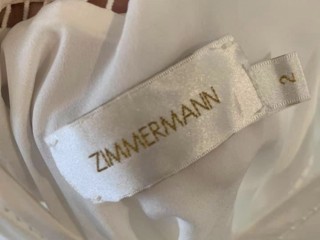 Zimmermann White Slip Dress Sz 2