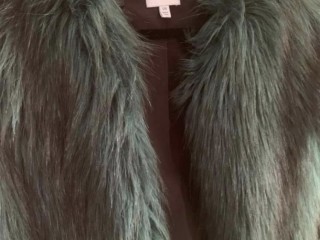 Franklin Faux Fur Jacket sz S/M NWOT