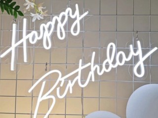 Happy Birthday" Neon Sign Hire