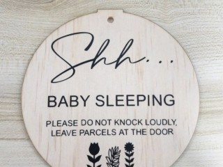 Baby sleeping sign