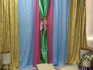 Curtain style hire- Mehndi- Bridal shower- special event