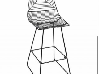 Isaiah Black Wire Bar Stool