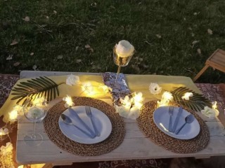 Table setup hire for outdoor events