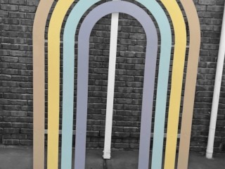 Rainbow arch backdrop for your next event/ party HIRE