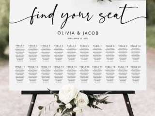 Wedding seating chart