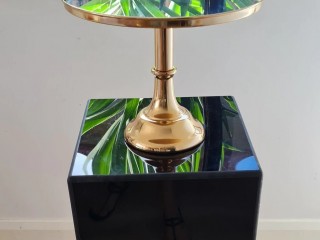 Gold cake stand