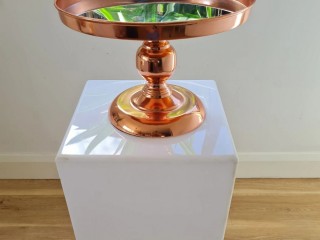 Rose gold cake stand