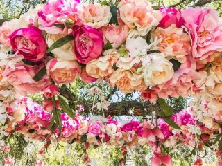 Hanging Floral Chandelier