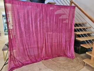 Pink sequence backdrop HIRE