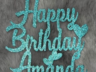 Personalised Custom Birthday Cake Topper