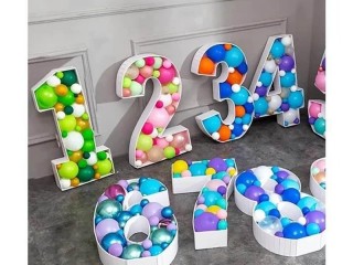 1.2m Number Frame with Balloon FOR HIRE