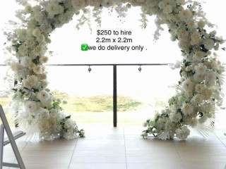 Artificial floral arbour to hire