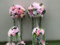 artificial-pink-flowers-with-white-metal-stand-wedding-decorations-small-2