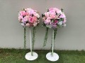 artificial-pink-flowers-with-white-metal-stand-wedding-decorations-small-1