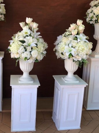 white-flower-with-roman-vase-stand-funeral-event-wedding-decorations-big-1