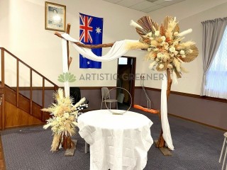 HIRE ONLY - "Dried Flowers Look" Wedding Arbor