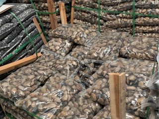 Cheap mixed river stones for garden $18/ 18kg bag