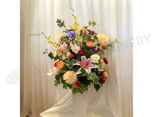 Vibrant Colour Floral Arrangement (Artificial flowers)