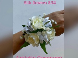 School ball corsage (artificial flowers) new