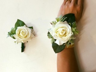 School Ball Buttonholes $18 each & Corsages $28 each, all custom-made, can be posted to buyer at $8