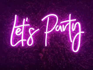 LET'S PARTY NEON SIGN