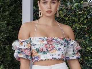 Allia Pintuck Floral Top/ Zimmermann