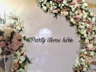 Hire -backdrop and floral package