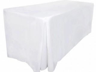 White table cloth for hire -Commercial grade