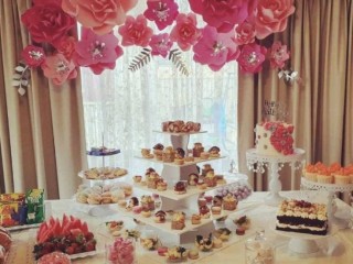 5 tier square cupcake stand for hire