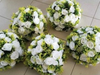 12 floral balls available for hire