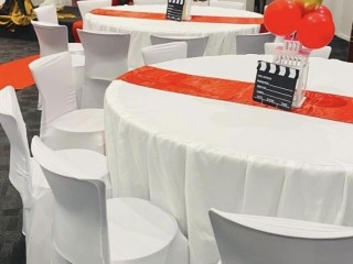 HIRE- 8 Large round tables for 10-12 persons.