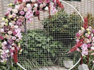 Hire -Backdrop with different types of florals