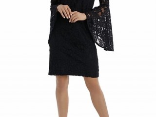 Midnight Off Shoulder Lace Dress/ Jayson Brunsdon