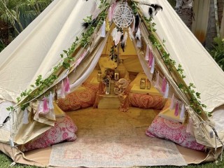 Dream Catcher/boho theme Glamping Staycay hire