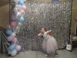 SILVER SEQUIN BACKDROP HIRE