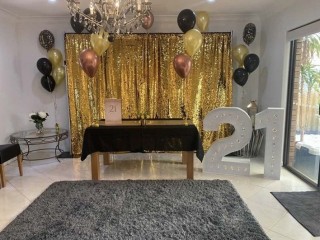 GOLD SEQUIN BACKDROP HIRE